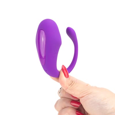 Vibrador de Ponto G em Silicone com 9 Modos de Vibração, Controle por Aplicativo e Carregamento via Cabo USB - Alba | 7,5 x 3,7 cm | Disponível em 2 Cores