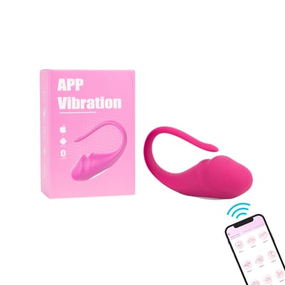 Vibrador de Ponto G em Silicone com Formato de Glande com 10 Modos de Vibração e Controle por App - Adão & Eva | 9,5 x 3,4 cm