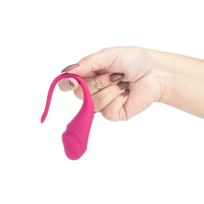 Vibrador de Ponto G em Silicone com Formato de Glande com 10 Modos de Vibração e Controle por App - Adão & Eva | 9,5 x 3,4 cm