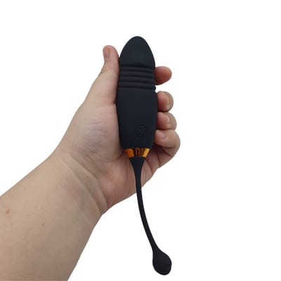 Vibrador de Ponto G em Silicone com Glande, 9 Modos de Vibração, 9 Movimentos e Controle por Aplicativo - 10 x 3,3 cm | Disponível em 2 Cores