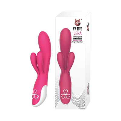 Vibrador Rabbit com 10 Modos de Vibração e Carregamento via Cabo "USB" Magnético - NV TOYS Lena | 11,2 x 3,3 cm