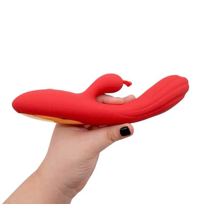 Vibrador Rabbit Flexível em Silicone com 12 Modos de Vibração, Recarregável e Resistente à Água - Born To Feeling Glow Color | 13 x 3,4 cm | Disponível em 2 Cores