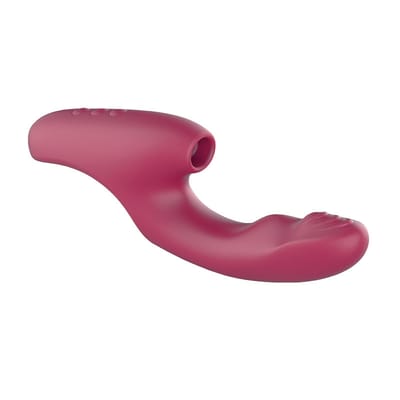Vibrador Rabbit com Massageador de Ponto G, Função de Aquecimento e Pulsação - Adão e Eva Meta | 12 x 3,4 cm