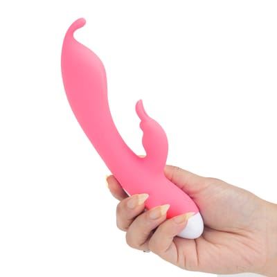 Vibrador Rabbit Recarregável em Silicone com Ponta Estimuladora, 12 Modos de Vibrações Potentes - Born To Feeling | 12,5 x 3,6 cm