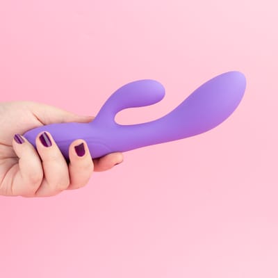 Vibrador Rabbit em Silicone Soft Touch com 10 Modos de Vibração e Carregamento via Cabo USB - Exclusiva Elysian