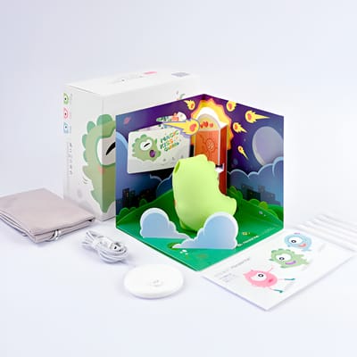 Estimulador de Clitóris em Silicone Macio com 5 Modos de Pulsação, 3 Tipos de Vibrações e Recarregável - Monster Pub Magic Kiss Gokilla | 7,9 x 4,7 cm
