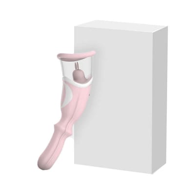 Vibrador Recarregável com Tecnologia de Sucção, Movimento Vai e Vem e Estimulador com 7 Modos de Vibração - 3Rimport | 7 x 2,7 cm