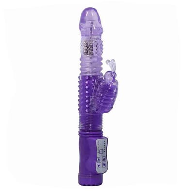 Vibrador Rotativo com Movimento Vai e Vem, 36 Modos de Vibração no Estimulador Clitoriano e Texturas - Jack Rabbit | 11 x 3,4 cm | Disponível em 2 Cores