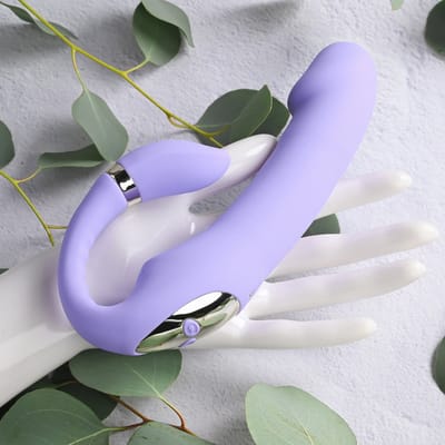 Vibrador em Silicone com 2 Extremidades, 2 Motores e 10 Modos de Vibração - Gender X  Orgasmic Orchid | 12 x 3,7 cm