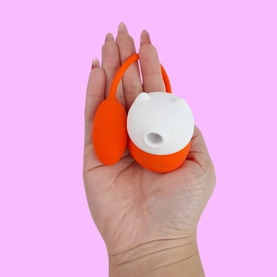 Vibrador em Silicone no Formato de Gatinho Estimulador de Ponto G e Clitóris com 10 Modos de Vibrações e Pulsações - SI Gatinho | 5,5 x 4,6 cm