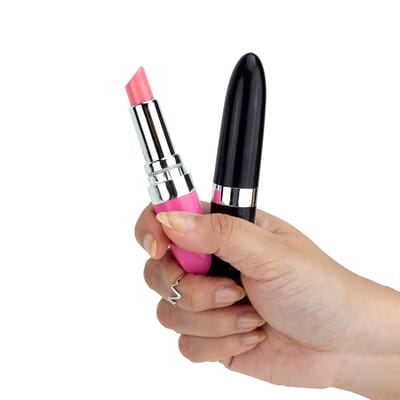 Mini Vibrador em Formato de Batom em Abs - Vip Mix | 11 x 2 cm | Disponível em 3 Cores