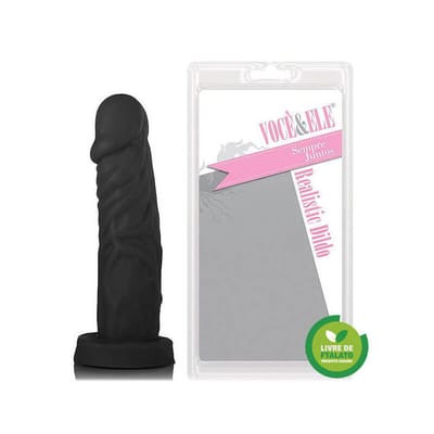 Prótese em Formato de Pênis com Glande Definida e Veias Salientes - Você & Ele Lua | 13,3 x 3,6 cm | Disponível em 2 Cores