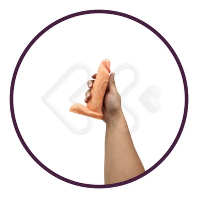 Prótese Marte em Forma de Pênis com Glande Definida e Escroto - Você & Ele | 14 x 5 cm | Disponível em 2 Cores