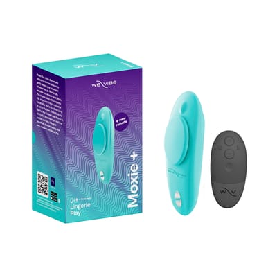Vibrador para Calcinha Recarregável em Silicone com 10 Modos de Vibração com Controle Remoto Sem Fio - 9,2 x 2,8 cm | We-Vibe Moxie +