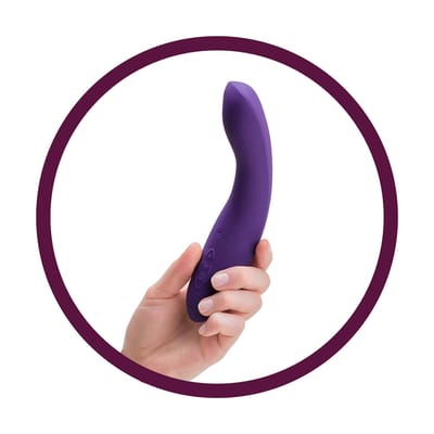 Vibrador Recarregável de Luxo em Silicone com 10 Modos de Vibração Controladas Por Aplicativo - 19 x 3,5 cm | We-Vibe Rave