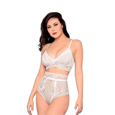 Conjunto Strappy com Calcinha Hot Pant - Yaffa Lingerie | Disponível em 3 Cores e 3 Tamanhos