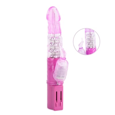Vibrador Rotativo Estimulador de Ponto G e Clítoris em TPR com Multivelocidade e Nódulos  - YouVibe | 15 x 3,5 cm | Disponível em 2 Cores
