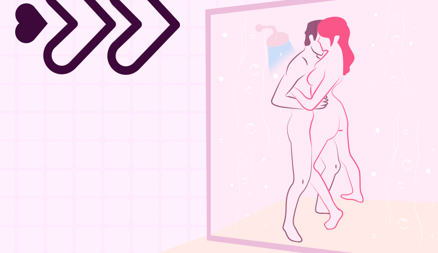 3 posições sexuais durante o banho (no chuveiro)