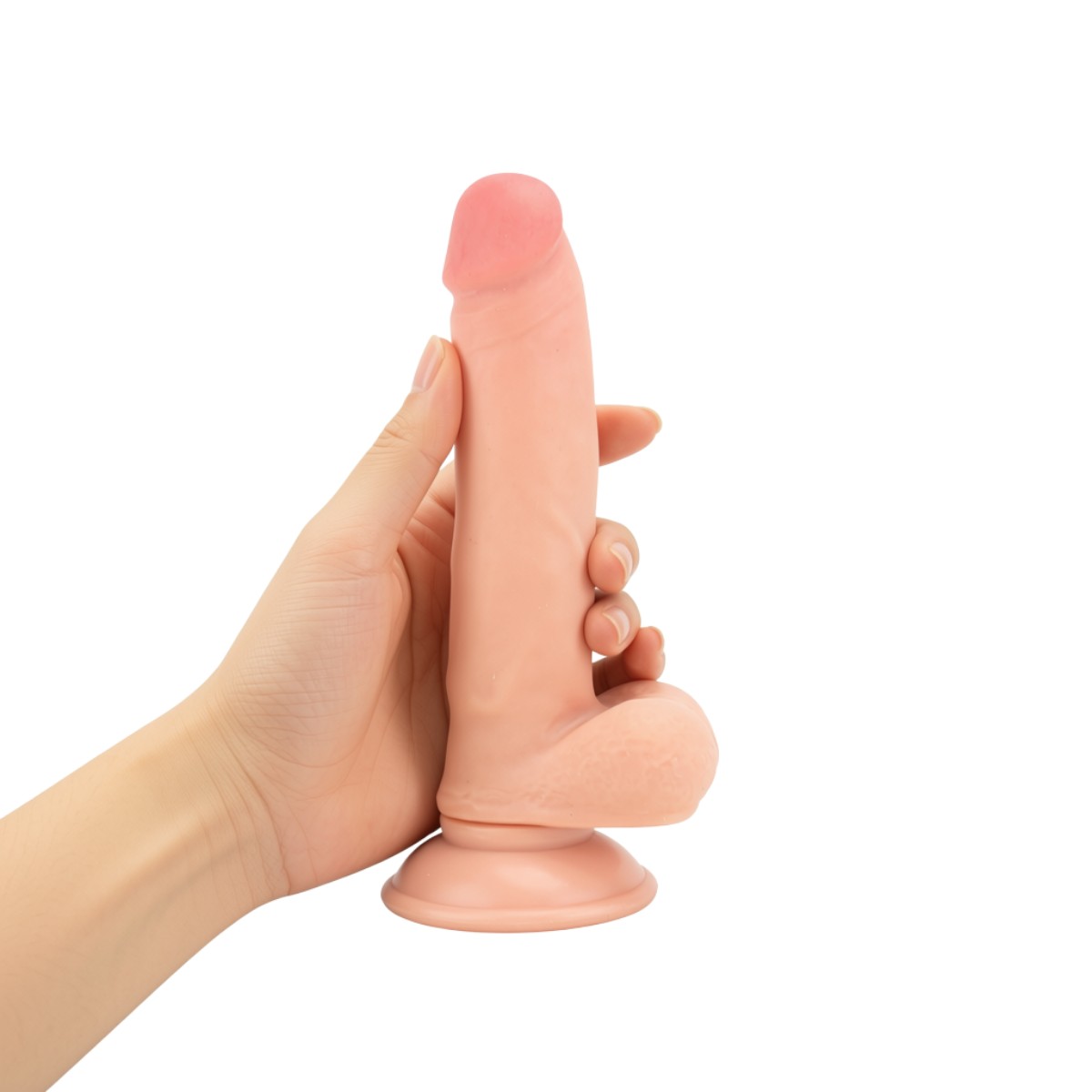Prótese Peniana Realística Articulada com Glande, Veias, Escroto e Ventosa - Yaffa Super Cock | 13,5 x 3,2 cm | Disponível em 2 Cores - 9