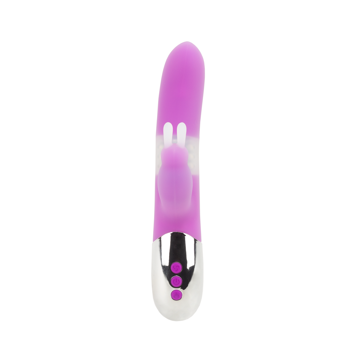 Vibrador Rabbit com Estimulador de Clitóris, 7 Modos de Vibração, Esferas Internas Rotativas e Aquecimento - Yaffa | 10,5 x 3,4 cm - 3