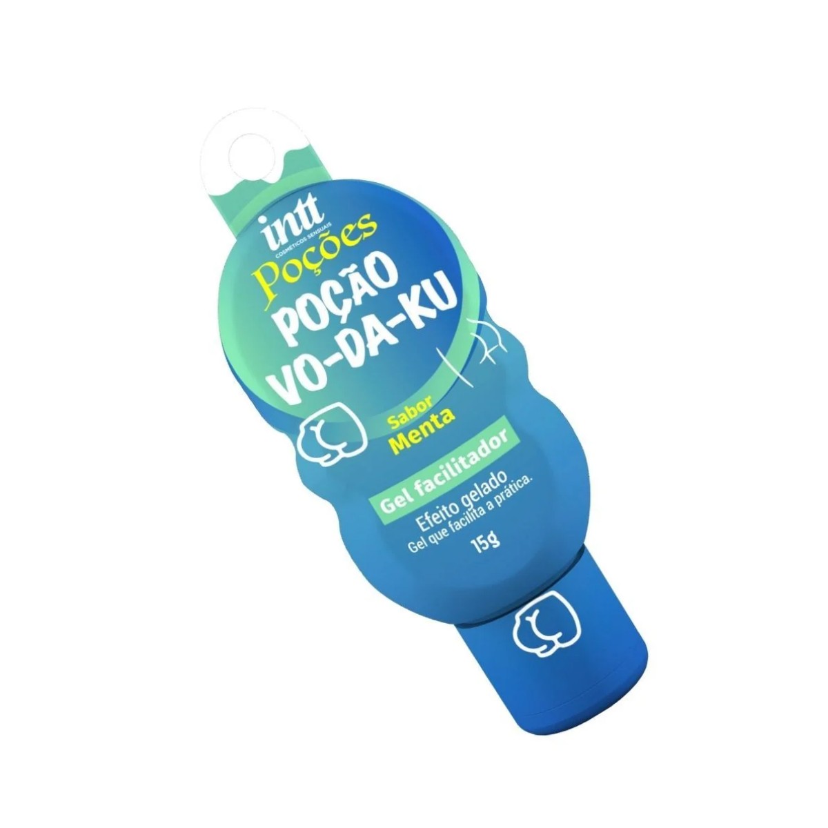 Gel Dessensibilizante de Sexo Anal Unissex Poção Vodaku Sabor de Menta com Efeito Gelado - Intt Poções | 15g - 3