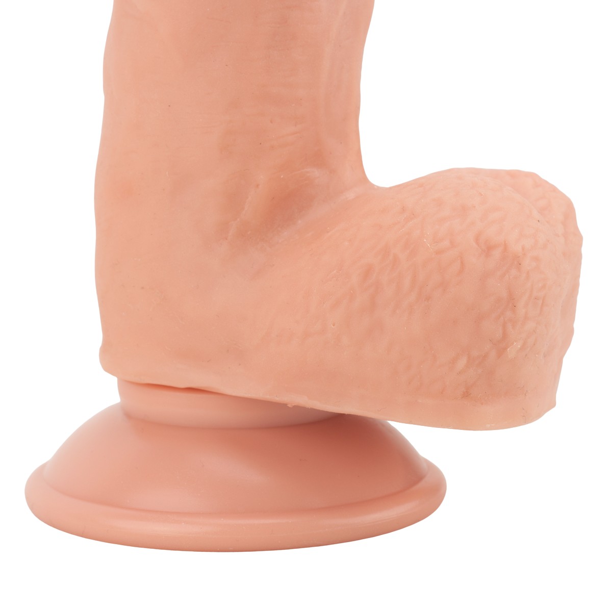 Prótese Peniana Articulada com Glande, Texturas, Escroto e Ventosa - Yaffa Super Cock | 15 x 4,2 cm - 7