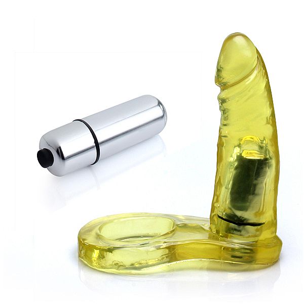 Anel Companheiro com Bullet de Vibração Única e Resistente à Água - Adão e Eva | 9,8 x 2,7 cm | Disponível em 7 Cores - 2