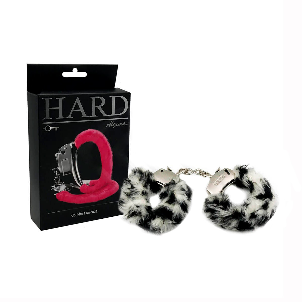 Algemas Reguláveis em Pelúcia com Chave e Trava de Segurança - Hard | Disponível em 7 Cores - 21