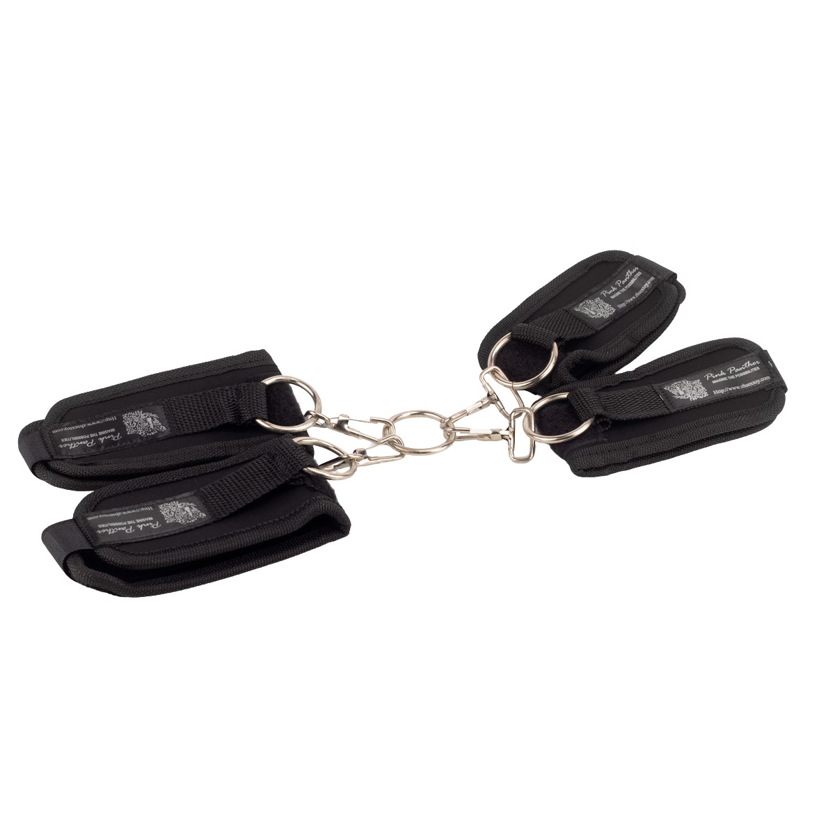 Algemas e Tornozeleiras Interligadas por Argola e Mosquetão - Bondage Lure Cross - 2