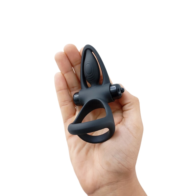 Anel Peniano Duplo e Estimulador de Clitóris em Silicone e ABS com 10 Modos de Vibração - Pretty Love Vibrator Cock Ring | 12,5 x 3,5 cm - 6