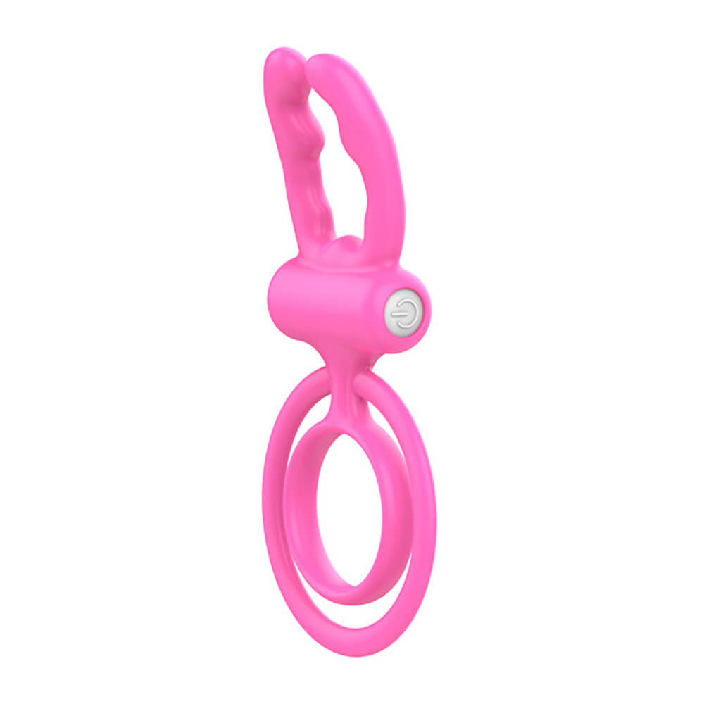 Anel Peniano Duplo com Hastes Estimuladoras e Cápsula Vibratória - Vibe Ring | 12,4 x 6 cm | Disponível em 3 Cores - 6