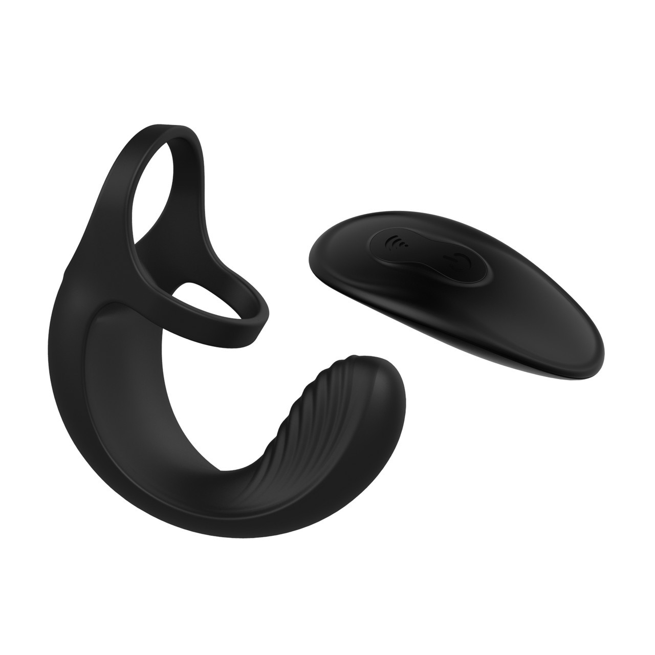 Anel Peniano Duplo Recarregável com Estimulador de Escroto, 9 Modos de Vibração e Controle Remoto - Zero Tolerante Vibrating Ball Cradle | 18 x 2,3 cm - 9