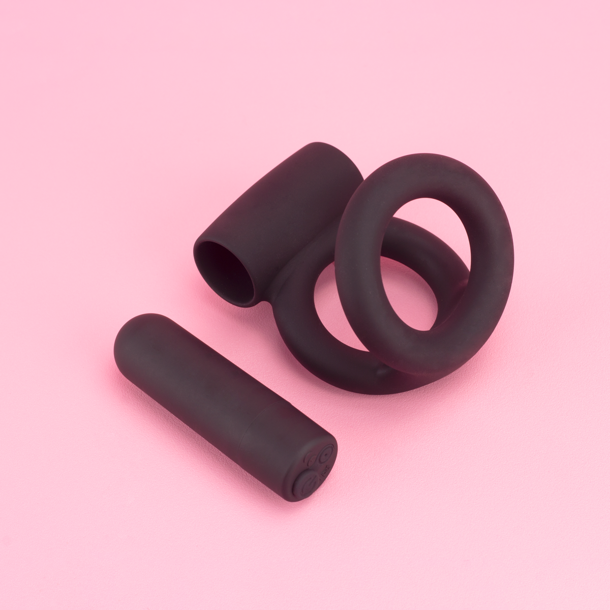 Anel Peniano Duplo em Silicone com Cápsula Vibratória e 10 Modos de Vibração - Exclusiva Thalon - 3
