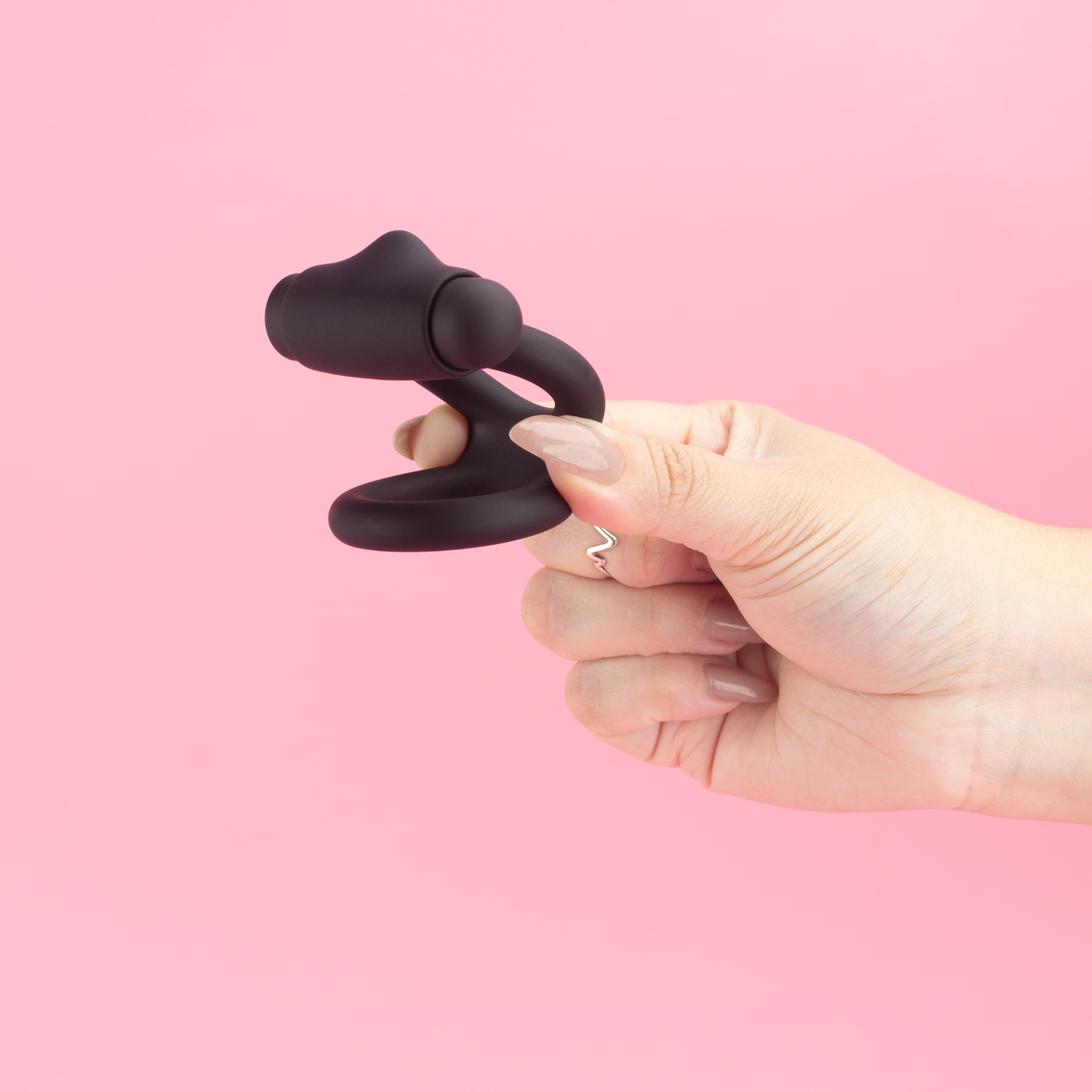 Anel Peniano Duplo em Silicone com Cápsula Vibratória e 10 Modos de Vibração - Exclusiva Thalon - 6
