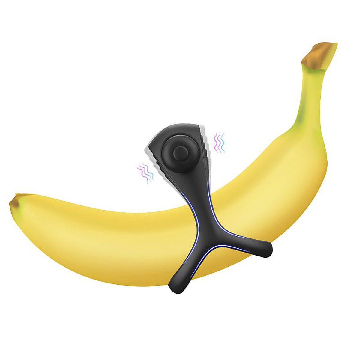 Anel Peniano Duplo com Vibrador Rap em Silicone - Sexy Import - 3