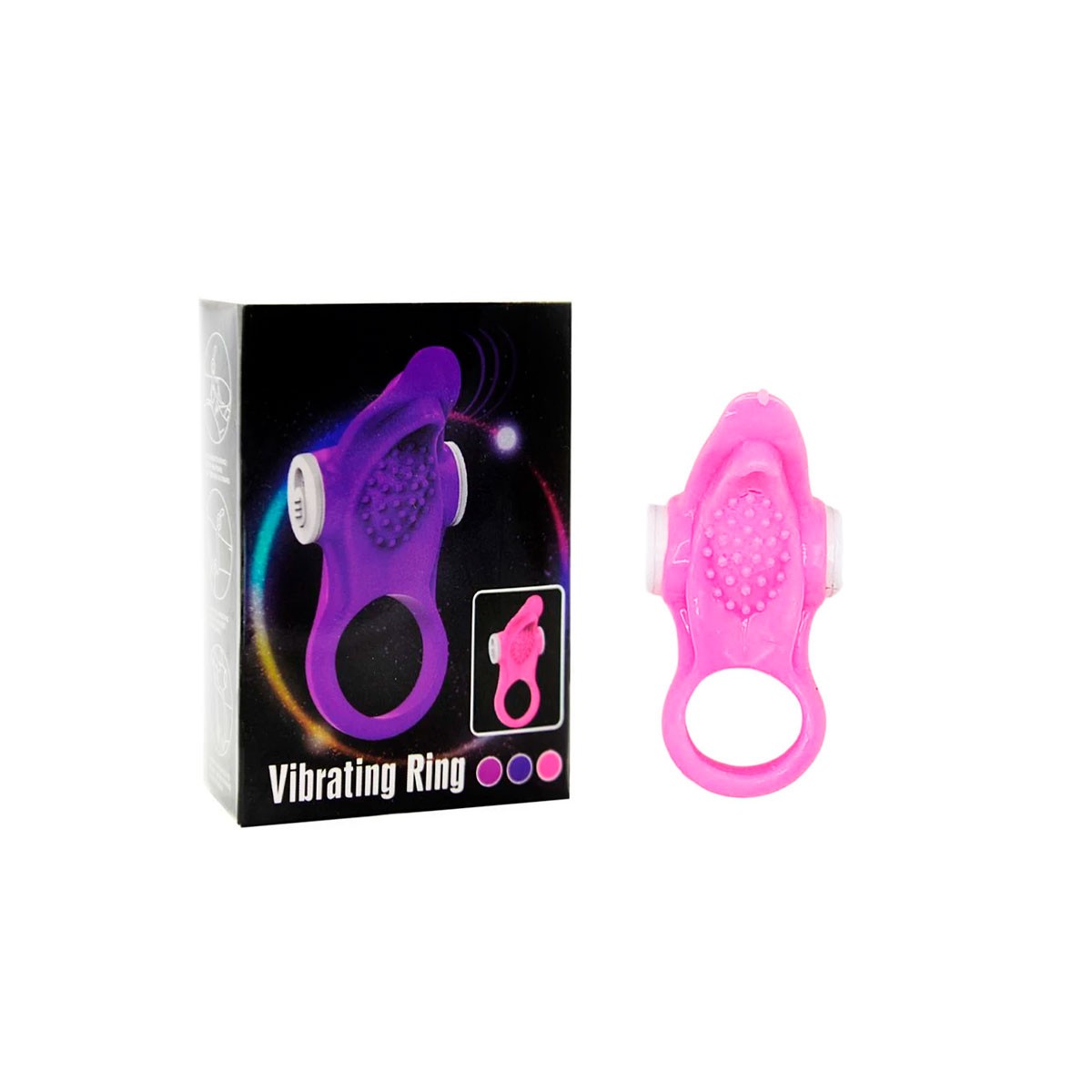 Anel Peniano em Formato de Língua com Texturas Estimuladoras e Vibração Única - You Vibe Vibrating Ring | Disponível em 4 Cores - 9