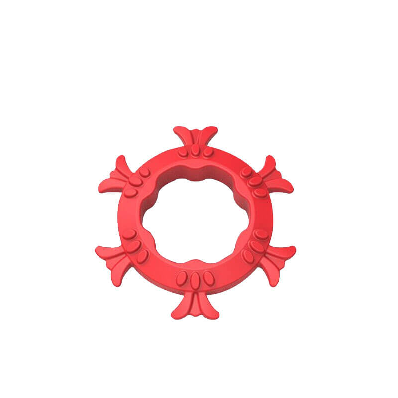 Anel Peniano Massageador em Silicone - 1 Unidade | Cores e Formatos Sortidos - 4