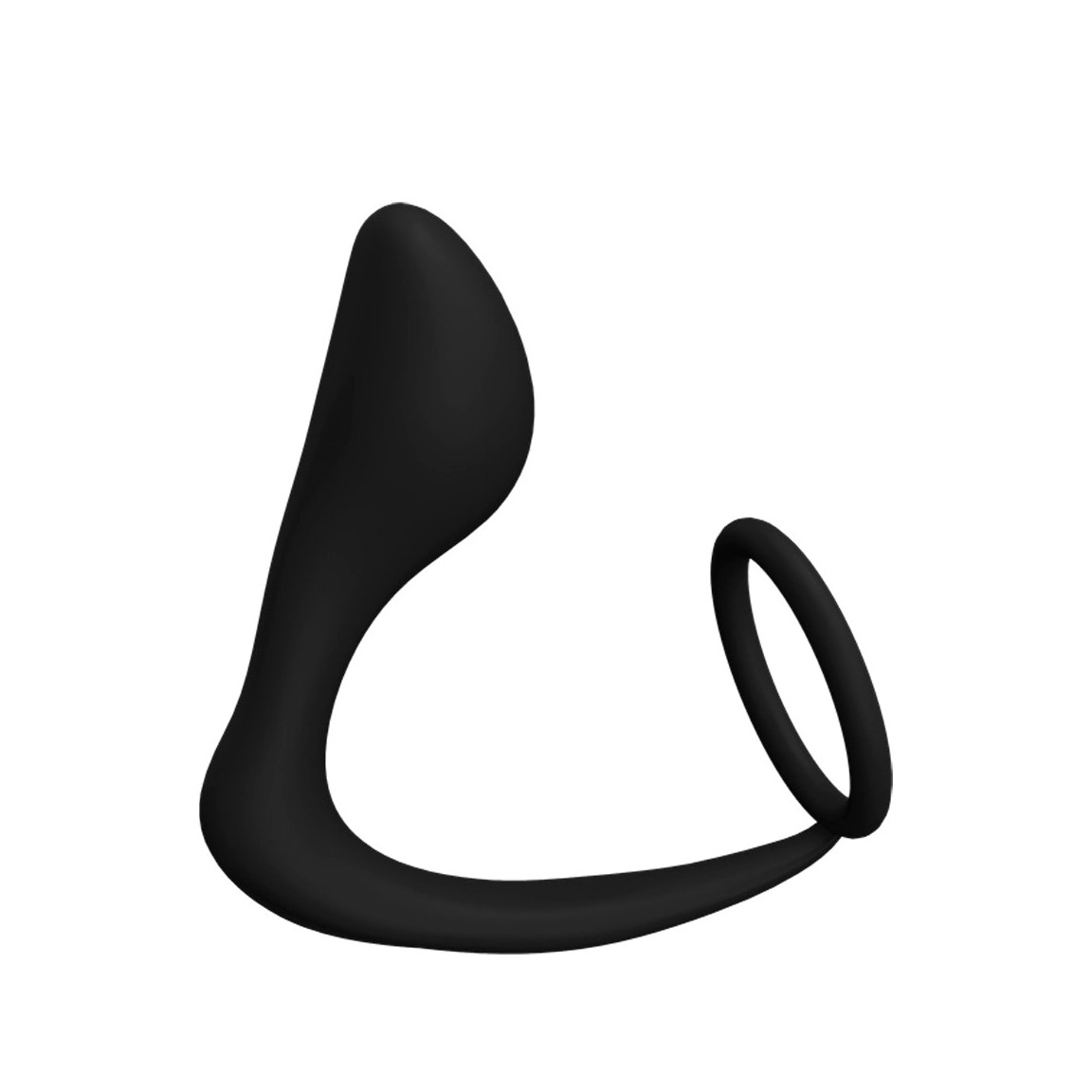 Plug Anal com Anel Peniano Duplo em Silicone - NV TOYS | 8,1 x 2,9 cm - 2