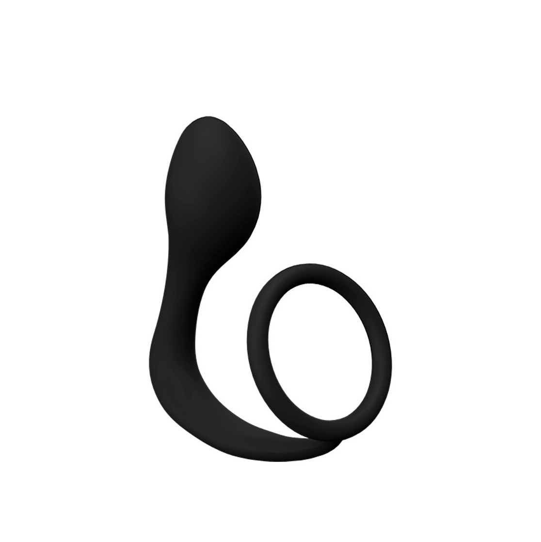 Plug Anal com Anel Peniano Duplo em Silicone - NV TOYS | 8,1 x 2,9 cm - 6