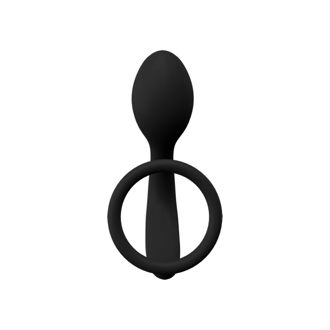 Plug Anal com Anel Peniano Duplo em Silicone - NV TOYS | 8,1 x 2,9 cm - 3