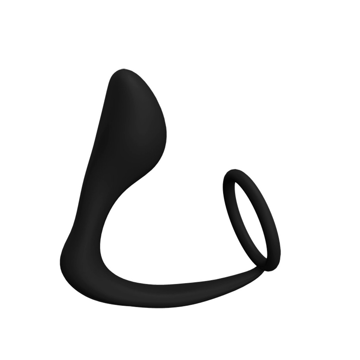 Plug Anal com Anel Peniano Duplo em Silicone - NV TOYS | 8,1 x 2,9 cm - 5