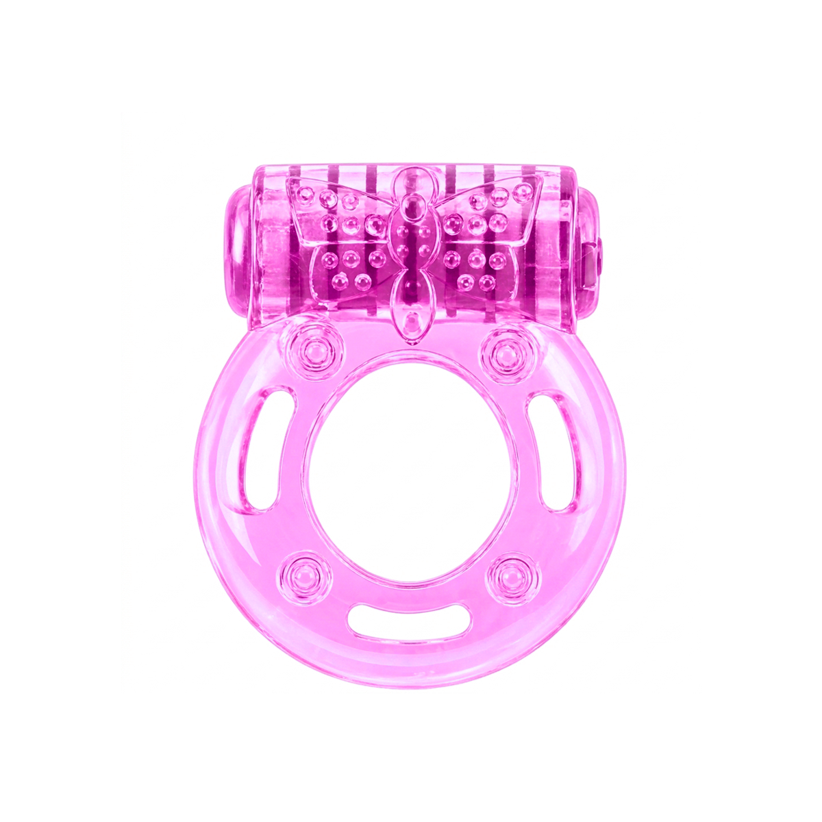Anel Peniano Com Vibração e Estimulador de Clítoris com Textura Estimuladora | Disponível em 6 Cores - 6