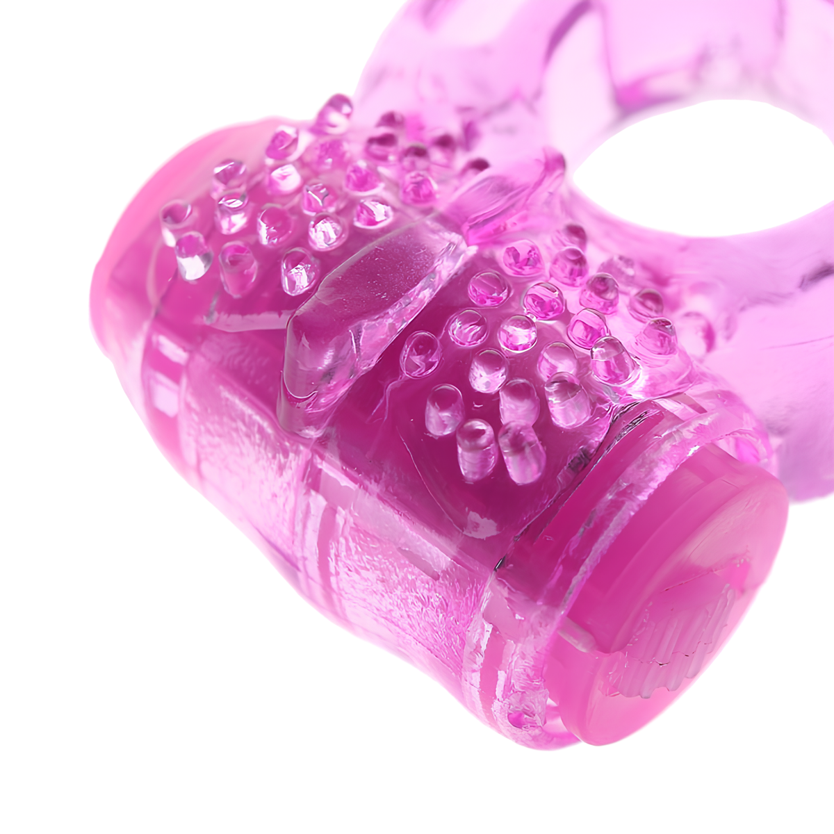 Anel Peniano Com Vibração e Estimulador de Clítoris com Textura Estimuladora | Disponível em 6 Cores - 7