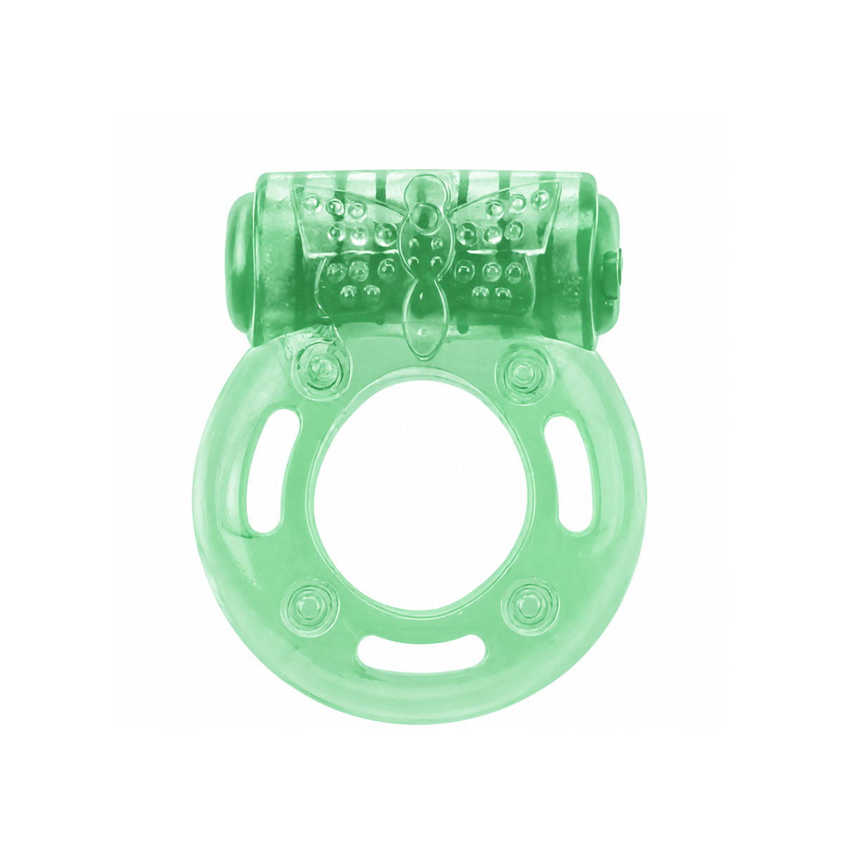 Anel Peniano Com Vibração e Estimulador de Clítoris com Textura Estimuladora | Disponível em 6 Cores - 4