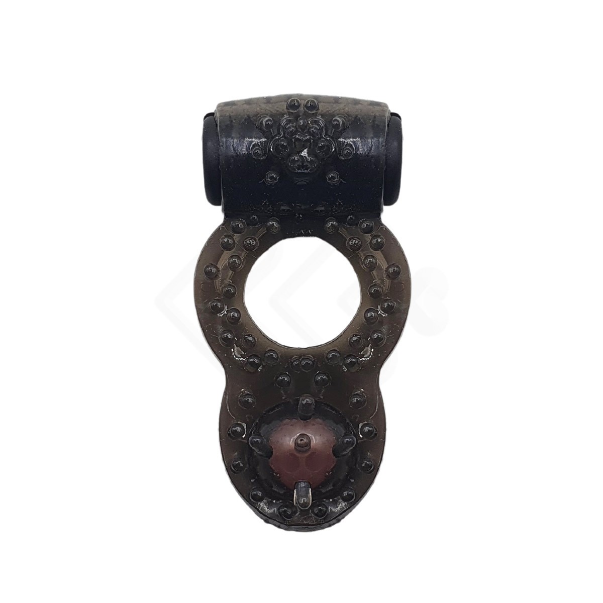 Anel Peniano com Mini Cápsula Vibratória, Estimulador de Clítoris, Cerdas e Pérola | Disponível em 5 Cores - 3