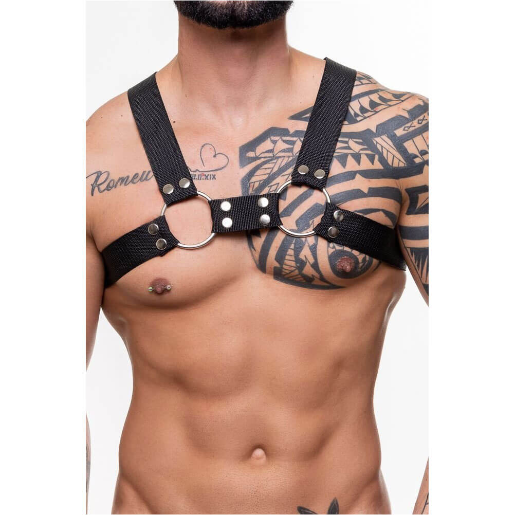 Arreio Harness H em Nylon Resistente com Fivelas - Steves Designer | Disponível em 3 Cores - 3