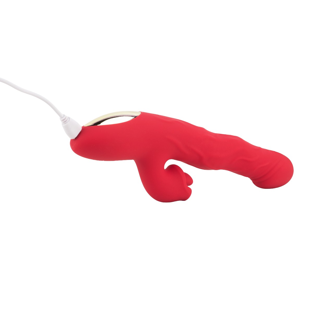 Vibrador Estimulador de Ponto G e Clitóris em Silicone com 9 Modos de Vibrações e Movimentos, Recarregável - Yaffa | 14 x 3,1 cm - 5