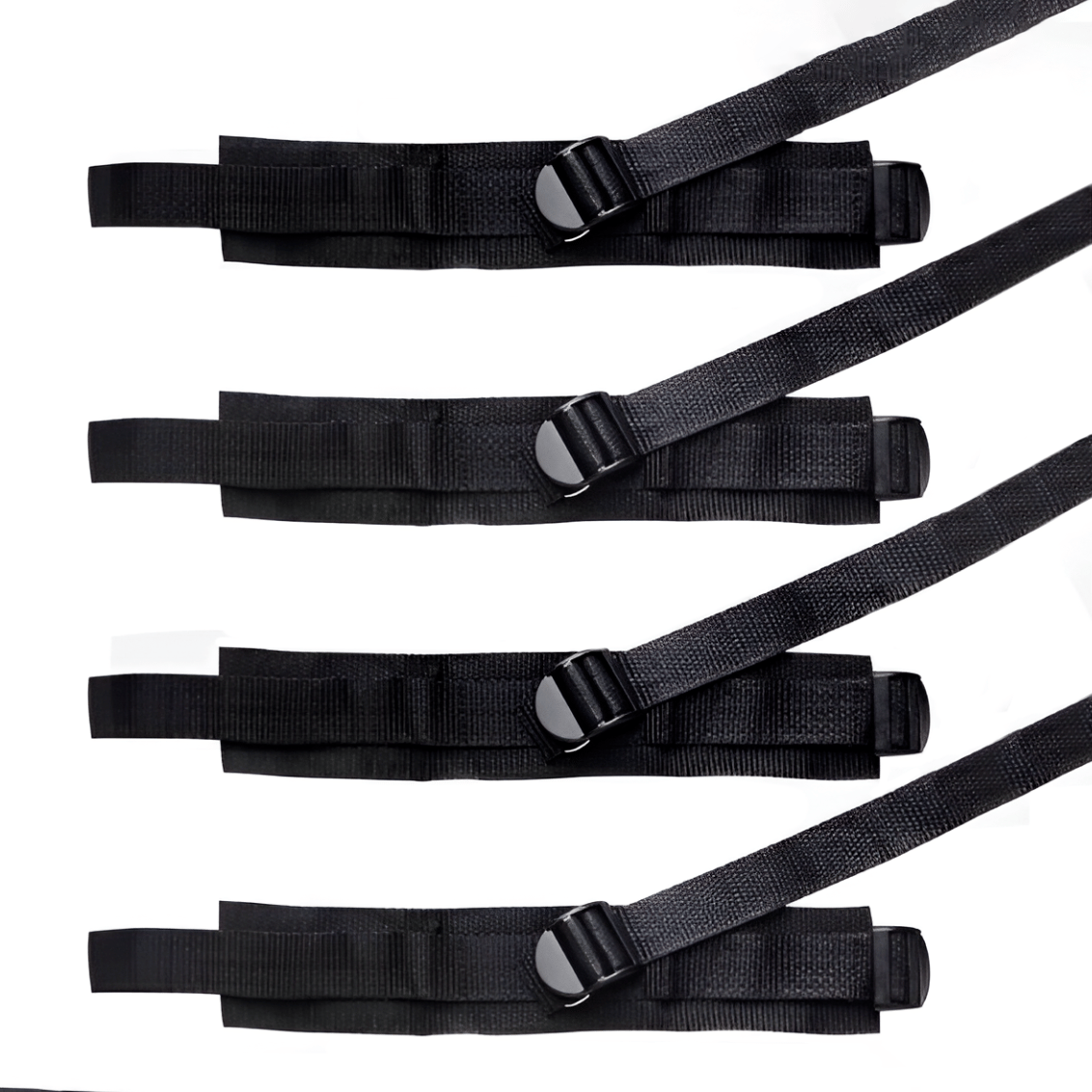 Kit Amarras de Pulsos e Tornozelos para Imobilização em Nylon - Bed Restraint Bondage - 4