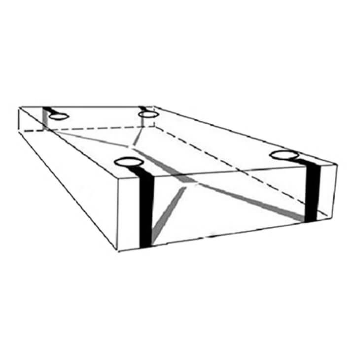 Kit Amarras de Pulsos e Tornozelos para Imobilização em Nylon - Bed Restraint Bondage - 2