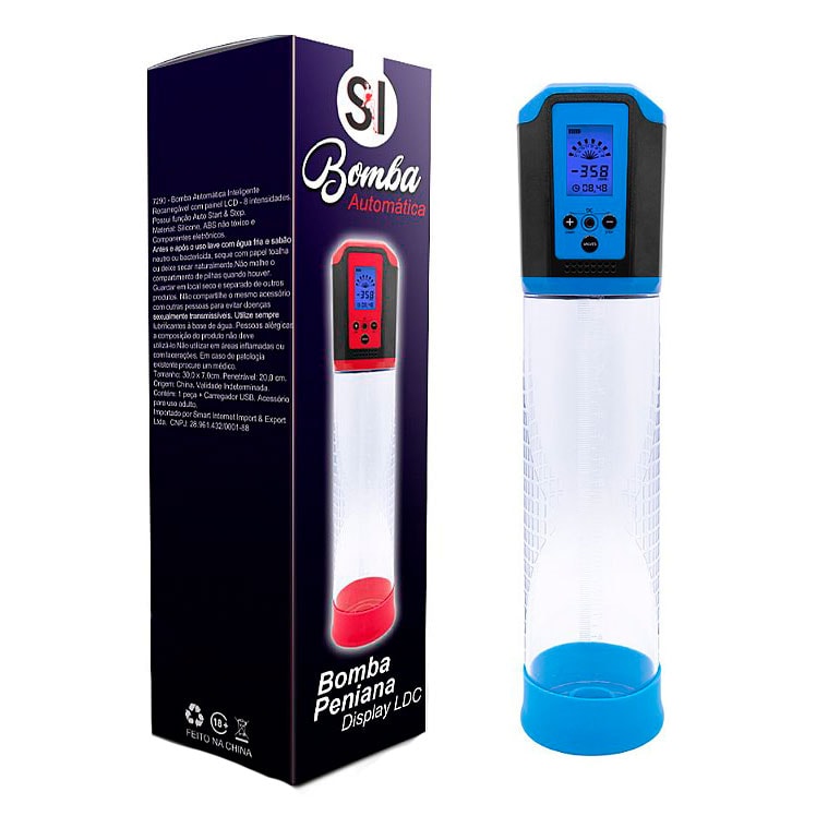 Bomba Peniana Automática Recarregável com 8 Modos de Intensidade de Vibração- SI | 19,6 x 5,9 cm | Disponível em 2 Cores - 5